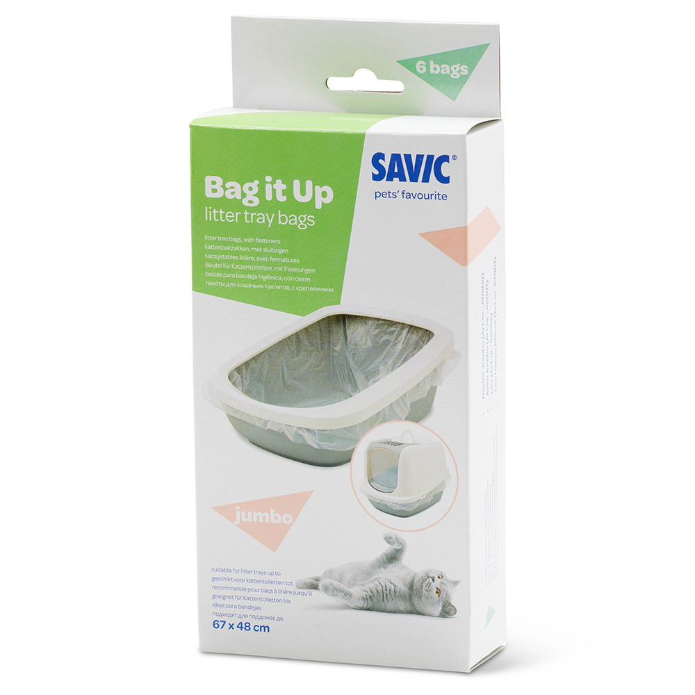 Savic Bag it Up Litter Tray Bags - Jumbo (6 Stück) von savic