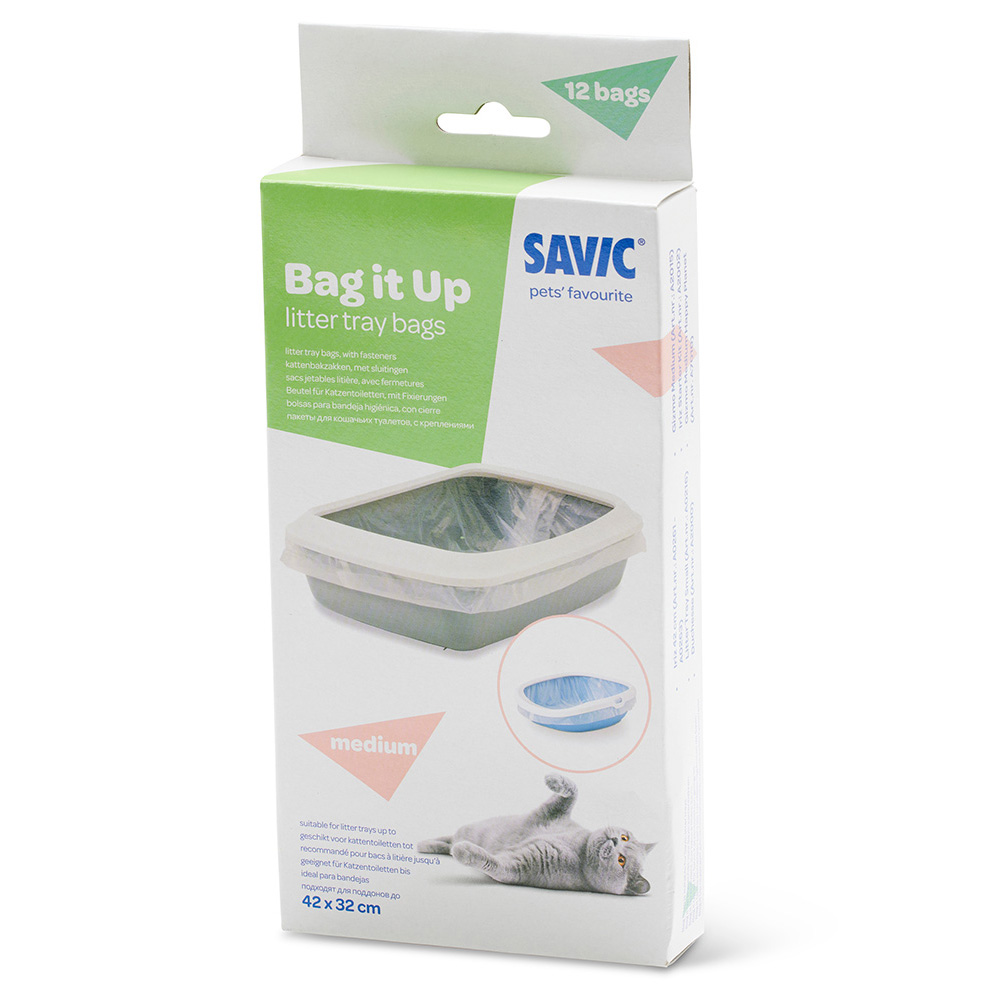 Savic Bag it Up Litter Tray Bags - Sparpaket: Medium (3 x 12 Stück) von savic
