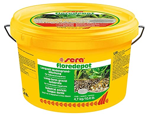 sera floredepot 4,7 kg (3,6 L) - Eine Gute Basis für erfolgreiche Pflanzenpflege im Aquarium, Bodengrund für unter den Aquarienkies, Nährboden 1. Schicht unter dem Aquariumkies von sera