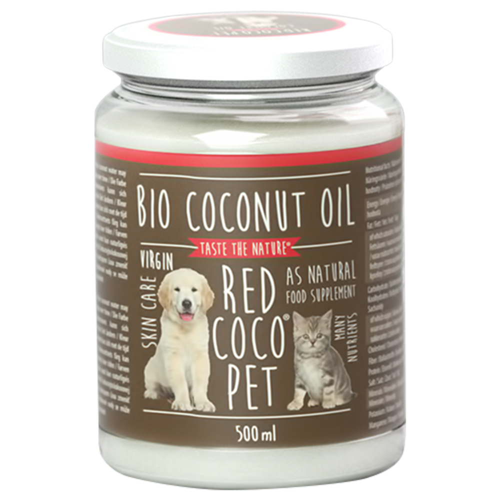 BIO Virgin Coconut Oil Kokosöl für Tiere - Sparpaket: 2 x 500 ml von Red Coco Pet