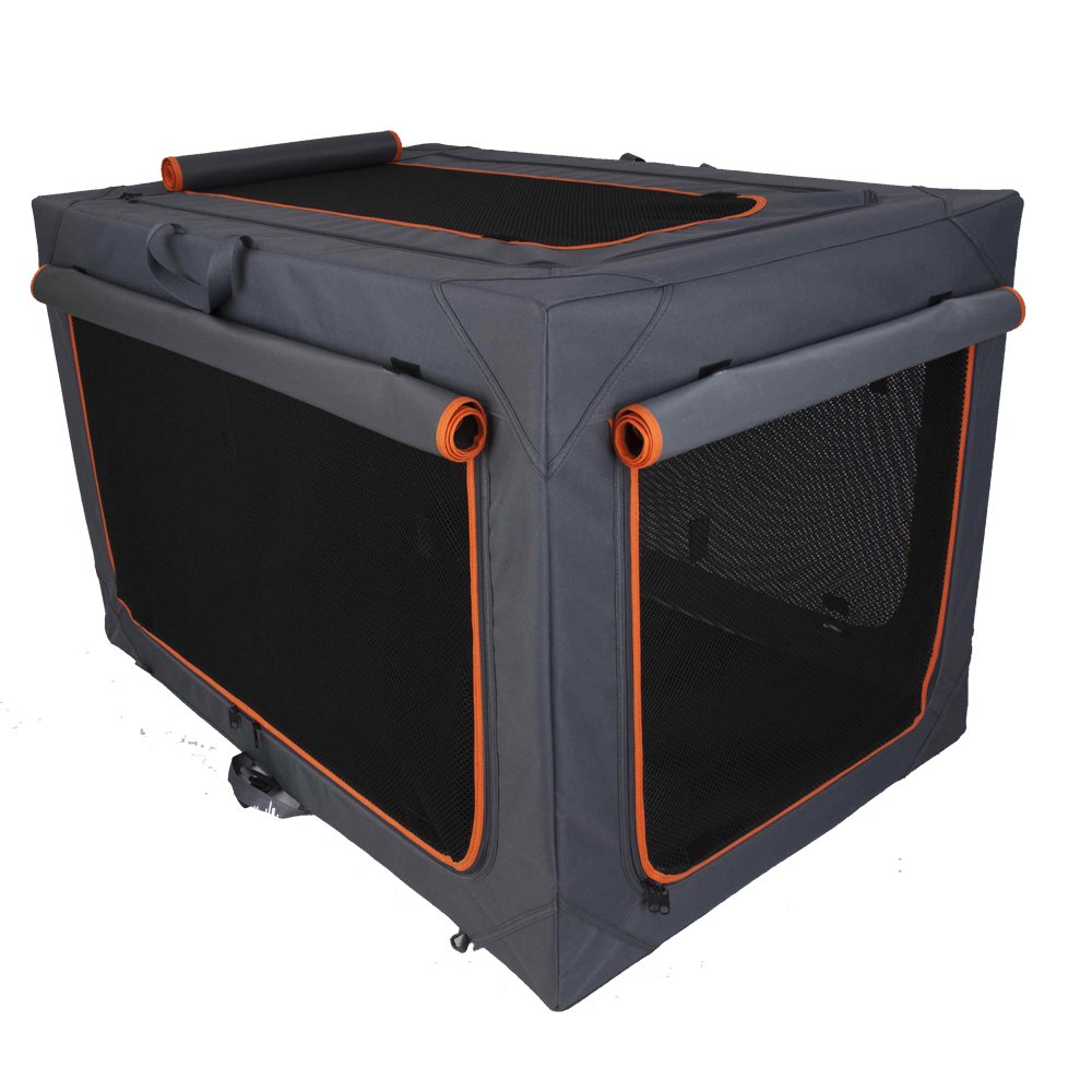 Faltbare Nylonbox Alu deluxe - B 61 x T 91 x H 58 cm (Größe L) von zooplus Exclusive