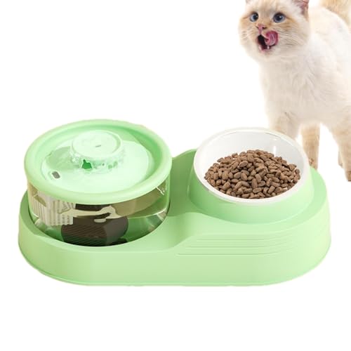 Automatischer Katzenfutterspender, Automatischer Katzenfutterspender | Automatischer Katzenfutterspender 2 in 1 | Große Kapazität Automatischer Katzenfutterspender Indoor Automatischer von ノーブランド品