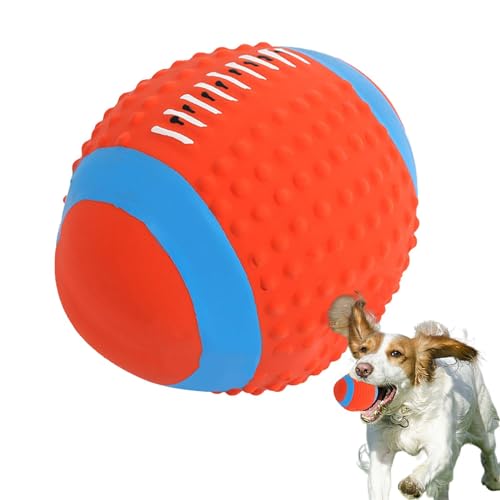 Ball Quietschendes Hundespielzeug, Quietschender Hund Kauspielzeug Ball - Großer Hund Kauspielzeug Ball - Interaktiver Großer Hund Kauball Zahnen Reinigung Quietschender Hund Kauspielzeug Ball von ノーブランド品