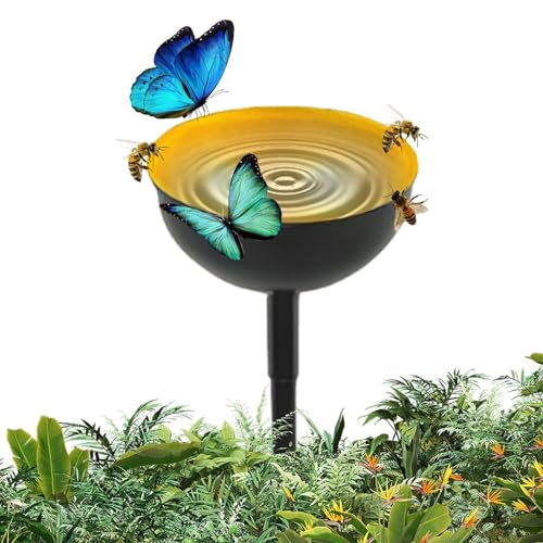 Bienenwasserfilter, Bienenwasserversorgung für Garten - -Wasserfüller mit Metallpfähle - Elegante Gartenskulptur Pfahl Dekoration, Verbessern Sie Ihre Gartenästhetik von ノーブランド品