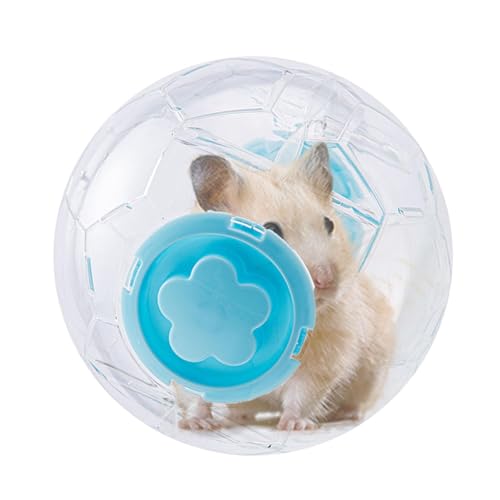 Crystal Running Ball für Hamster, Anti-Rutsch-Hamster-Laufball, Hamsterübungsball 5,9 Zoll Lauf-Hamsterrad | Chinchilla-Käfig Zubehör, Beruhigendes Anti-Rutsch-Fitnessrad für Zwerge, von ノーブランド品