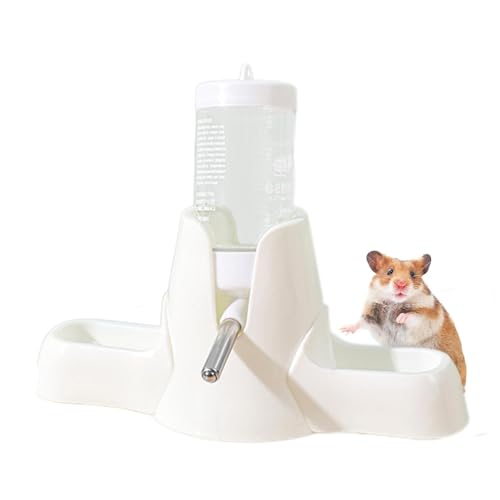 Hamster Food Auto Dispenser, Hamster Drink Bowl - Hamster Bait and - Gerb Water Feeder Feeder & Water Bottle Fountain Water Bottle Holder Suspension Drink Dispenser Stand for Hamster von ノーブランド品