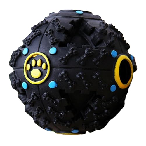 Hund Couscous Ball Hund Interaktiver Couscous Ball Quietschspielzeug mit Sound - Aktiver Rollball Hund Fütterungsspielzeug Haustier Kauspielzeug Puzzle Ball für Große, Mittlere und Kleine Haustier von ノーブランド品