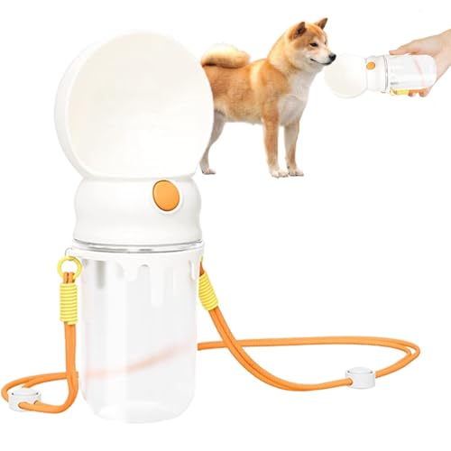 Hund Reise Wasserflasche, Hund Wasserflasche Spender, Tragbare Wasserflasche für Hunde, Haustier Outdoor Wasserspender für Reisen, 360ml Katzenbrunnen, Haustier Trinker Hundenapf, Outdoor Walking von ノーブランド品