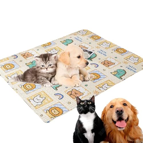 Hundematten für Böden Haustier Laufstall Kennel Kisten Matte Katze Welpenkissen Wiederverwendbar Waschbar Training Pee Pads Reise Auto Matten für Hunde (L) von 通用