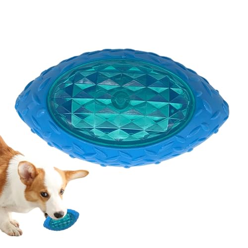 Hundespielzeug, Fußball, Hundespielzeug, Gummi, blinkendes Spielzeug für Hunde, interaktives Hundespielzeug, leuchtender, elastischer Ball für Welpen, kleine Haustiere von ノーブランド品