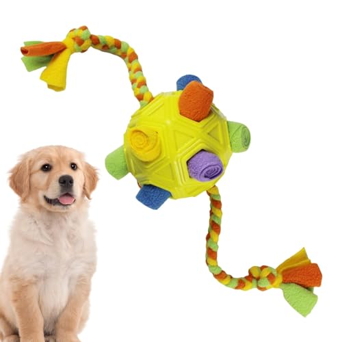 Hundetrense Ball, interaktiver Hundeball – Trensenball für Hunde, Trense, Hundeanreicherungsspielzeug für kleine Hunde, interaktives Puzzle-Hundespielzeug verbessert Ihre natürlichen Futtersuche und von ノーブランド品