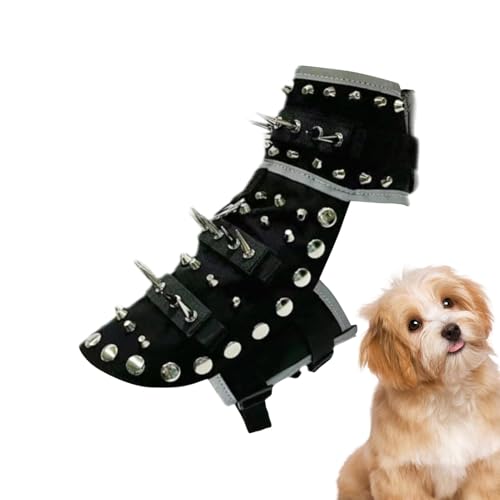 Hundeweste mit Spikes, Hundeweste mit Spikes, Haustiergeschirr, Hundeweste mit Spikes, verstellbar, entspiegelt, Coyote-Hundemantel, Hundeschutzweste für Outdoor-Spaziergänge, Camping von ノーブランド品