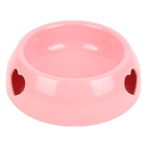 Koomiao Futternapf für Hunde und Katzen, rund, Futternapf für Katzen, rutschfest, Wassernäpfe für kleine Haustiere, 13/19,5 cm (13 cm, Rosa) von 通用