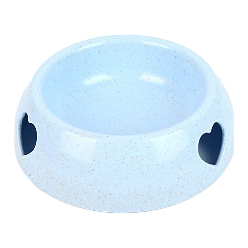 Koomiao Futternapf für Hunde und Katzen, rund, Futternapf für Katzen, rutschfest, Wassernapf für kleine Haustiere, 13/19,5 cm (13 cm, blau) von 通用