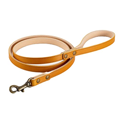 POP Sand Tochigi Hundeleine aus Leder für mittelgroße Hunde, Hundeleine, Camel, Größe M, Made in Japan, BONBI ALCON von ポップサンド