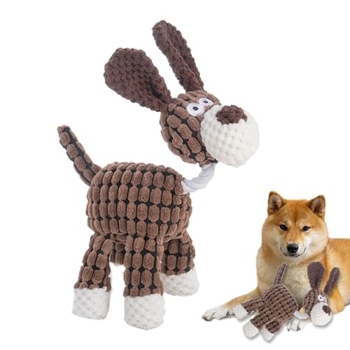 Pet Plush Sound Toy, Plush Dog Chew Toy, Vista Printed Plush Animal Dog Chew Toy, Built-in Squeaks Interactive Pet Toy for Small and Medium Dogs von ノーブランド品