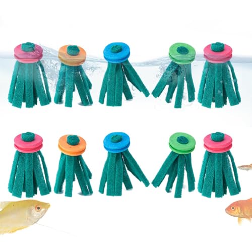 Schwimmendes -Spinnmopp-Set – 10 wiederverwendbare Zuchtmopps mit Schaumstoffring, -Spawn-Pads für Schnecken, Schildkröten, Amphibien, Regenbögen, Süßwasser-Aquarien Schwimmendes -Spinnmopp-Set – 10 wiederverwendbare Zuchtmopps mit Schaumstoffring, -Spawn-Pads für Schnecken, Schildkröten, Amphibien, Regenbögen, Süßwasser-Aquarien von ノーブランド品