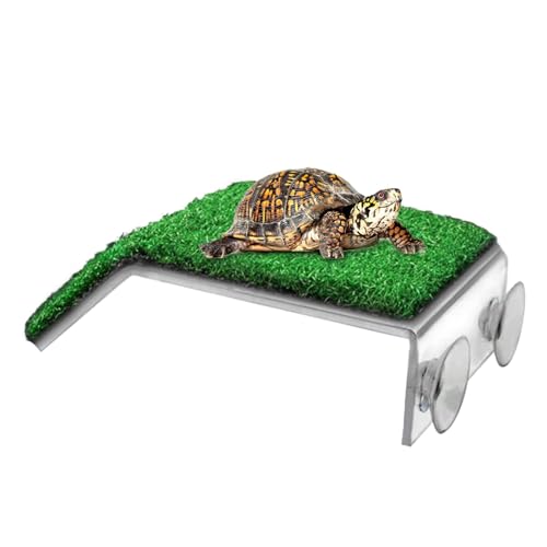 Turtle Basking Dock Large Turtle Basking Dock - Turtle Basking Dock Cozy Water Turtle Sunbathing Area | Easy Set Up Turtle Stage, Convenient Aquatic Turtle Sun Dock for Frogs, Amphibien Pets, Turtles von ノーブランド品