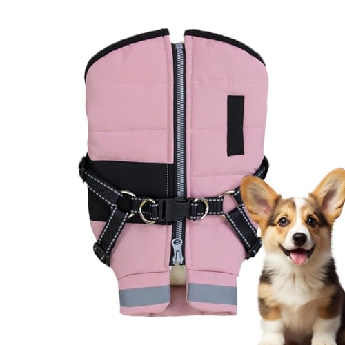 Wasserdichte und warme Hundekleidung, Winterkleidung für Hunde – warmer, wasserdichter Hundemantel, Haustierbedarf, Polar-Fleece, bequeme Hundekleidung für kaltes Wetter für Hunde von ノーブランド品