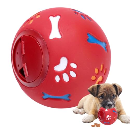 Welpenspielzeug für Zähne, Hundeleckerlis Spielzeug Spender Ball | Hundeleckerlis Spielzeug Spender Ball Interaktiver Futterspender Welpenball Kauspielzeug | Haustierbedarf Haustier Puzzle Ball von ノーブランド品