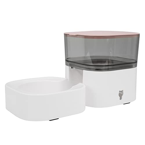 Automatischer Katzen-Futterspender, ergonomischer, selbstspendender Hand-Schwerkraft-Wasserbrunnen hält Futter Original Automatischer Wasserspender für mittelgroße kleine(Zuführung (rosa)) von 01 02 015