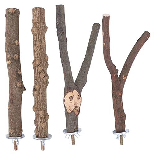 Bird Standing Stick Pole, Bird Toy Verschleißfeste Sitzstangen Bite Claw Schleifspielzeug für Liebesvögel für Finken für Sittiche für Aras von 01