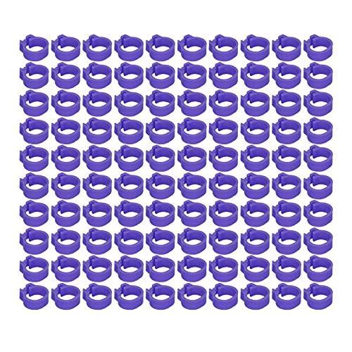 01 Geflügelbeinring, kompakte Taubenbeinringe zur Identifizierung und Kennzeichnung von Tauben(Purple) von 01