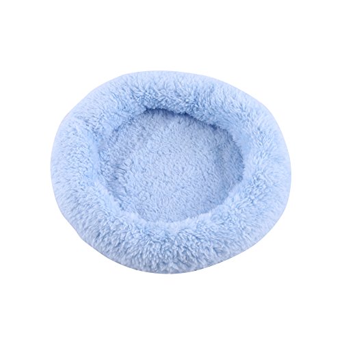 01 Robustes kleines Hundebett, bequemes Haustierbett für kleine Hunde (blau, S) von 01