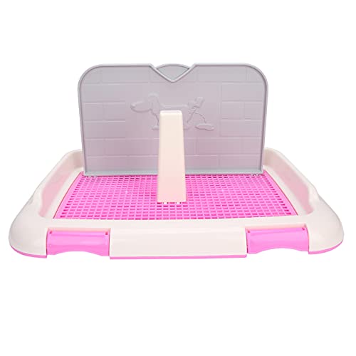 01 Trainingstoilette, Tragbare Indoor-Hundetoilette für kleine Hunde für Rüden(pink) von 01