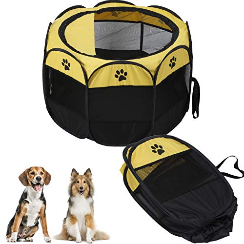 Outdoor Pet Laufstall, Pet Laufstall, Oxford Tuch für Camping Outdoor Reisen Indoor von 01