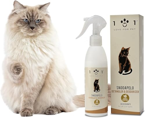 Snoda Haarspray, verknotet und entwirrt Katzen – Deodorant und macht das Fell weich – natürlich und pflanzlich – kein Ausspülen und Parfüm erforderlich – geeignet für alle Haartypen, Linie 101 (500 von 101 love for pet