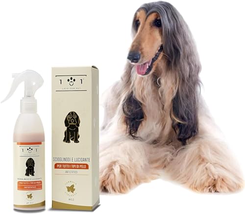 Spray zur Entwirrung von Knoten, Entwirren und Polieren für Hunde, 100 ml – mit Inhaltsstoffen und pflanzlichen Ölen – hilft, Knoten zu entwirren und das Fell zu polieren – geeignet für alle von 101 love for pet