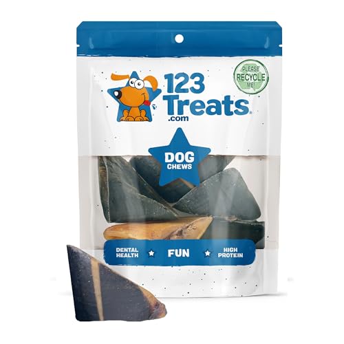 Hufe für Hunde | 100% natürliche Langlebig Dental Hundesnack aus Rindfleisch Huf | aus Free Range, Grass Fed Rind | ohne Zusatzstoffe, färben, und Chemikalien. Von 123 Treats von 123 Treats