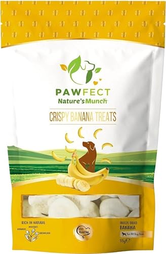 100% Natürliche Vegetarische Pawfect Perfekte Banana Munch Hunde Snacks Bananen Obst Banane Hund von 123diepvriesvoer.nl