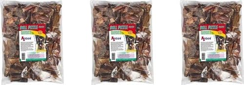 3 x Bullepees getrocknet 500gr Bullepees Geschnittene Rindersehne Natürliche Snacks Hund Snacks Hund von 123diepvriesvoer.nl