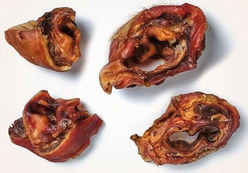 Ohrstücke 500 gr Getrocknete Schweinesohren Stücke Ohr Schwein Schweineohr Natürliche Ohren Snacks Hund von 123diepvriesvoer.nl