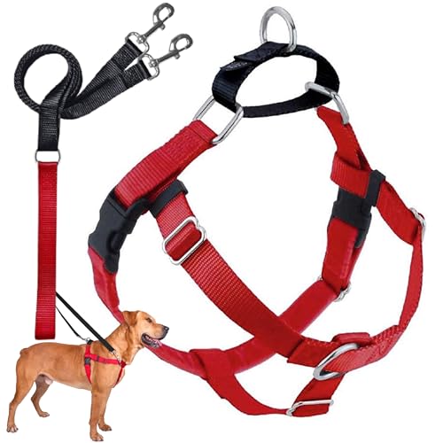 2 Hounds Design 818557021610 No-Pull Dog Harness with LeashMedium (5/8 Zoll Wide) MRed von 2 Hounds Design