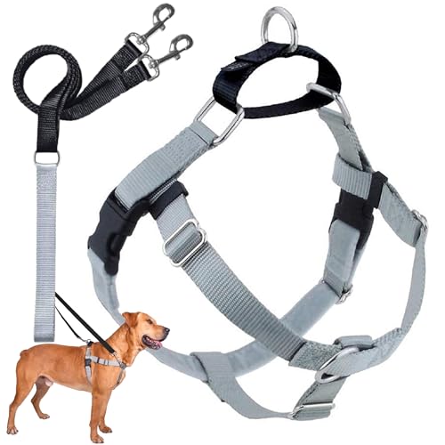 2 Hounds Design 818557022006 No-Pull Dog Harness with LeashMedium (1 Zoll Wide) MSilver von 2 Hounds Design