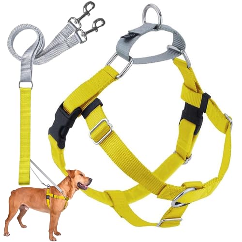 2 Hounds Design 818557022747 No-Pull Dog Harness with LeashXX-Large (1 Zoll Wide) XXLYellow von 2 Hounds Design