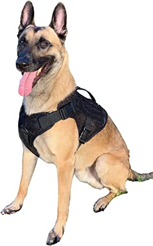 Artemis Taktisches Hundegeschirr – Militärdienst Hundeweste – kein Ziehen, kein Ziehen, kein Würgen – verstellbares, atmungsaktives Netzgewebe K-9 Weste von 221B Tactical