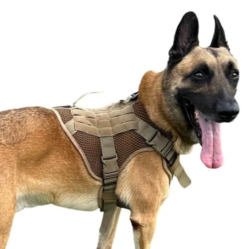 Artemis Taktisches Hundegeschirr – Militärdienst Hundeweste – kein Ziehen, kein Ziehen, kein Würgen – verstellbares, atmungsaktives Netzgewebe K-9 Weste von 221B Tactical