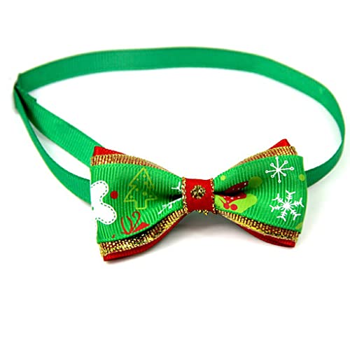 Pet Bow Tie Collar Entzückendes Katzenkleidungszubehör Verstellbare Halsverzierung Weihnachtsrequisiten Weihnachten Katzen Hundehalsbänder, Geben Sie 12 EIN von 22Wenbeseung