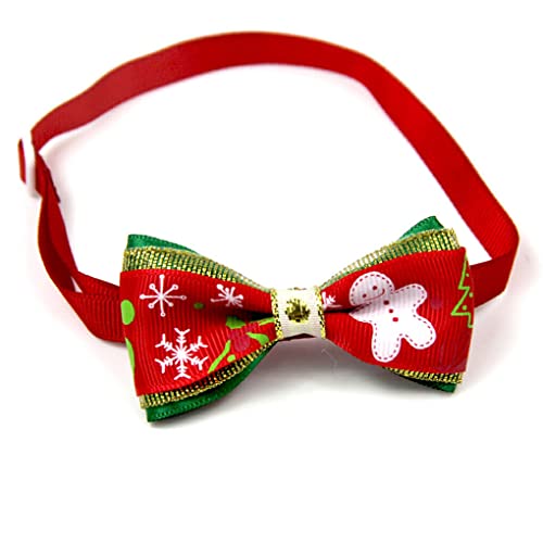 Pet Bow Tie Collar Entzückendes Katzenkleidungszubehör Verstellbare Halsverzierung Weihnachtsrequisiten Weihnachten Katzen Hundehalsbänder, Geben Sie 7 EIN von 22Wenbeseung