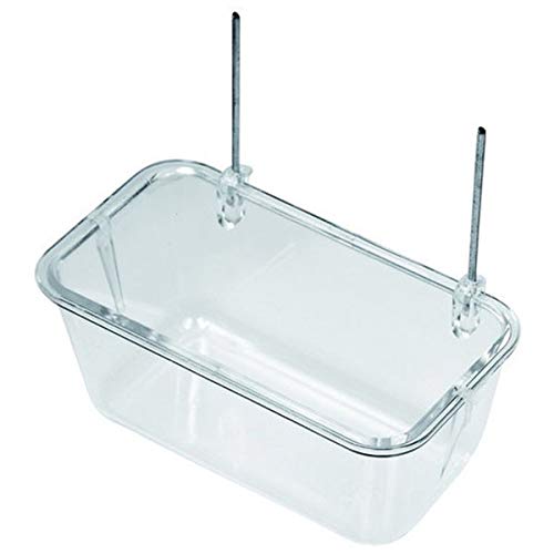 2gr Universal-Futterstation für Vögel, 80 x 45 x 35 cm, transparent von 2gr