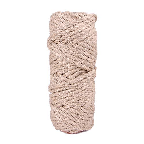 Sisalseil für Katzenkratzer, Kratzbaum, Katzenkratzseil, natürliches Jute-Hanfseil, ideal als Ersatz für Kratzbaum, Reparatur von Katzenbaum, DIY-Projekte, 6 mm, Spielzeug für Katzen (10 m) von 3MNSCD