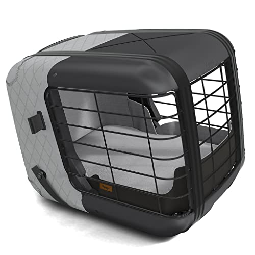 4pets Caree - Autotransportbox für Hunde (Cool Grey) von 4pets