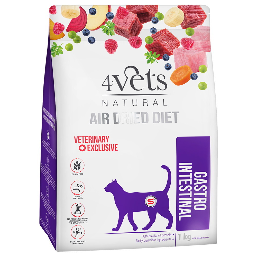4Vets Natural Feline Gastro Intestinal  - Sparpaket: 2 x 1 kg von 4vets