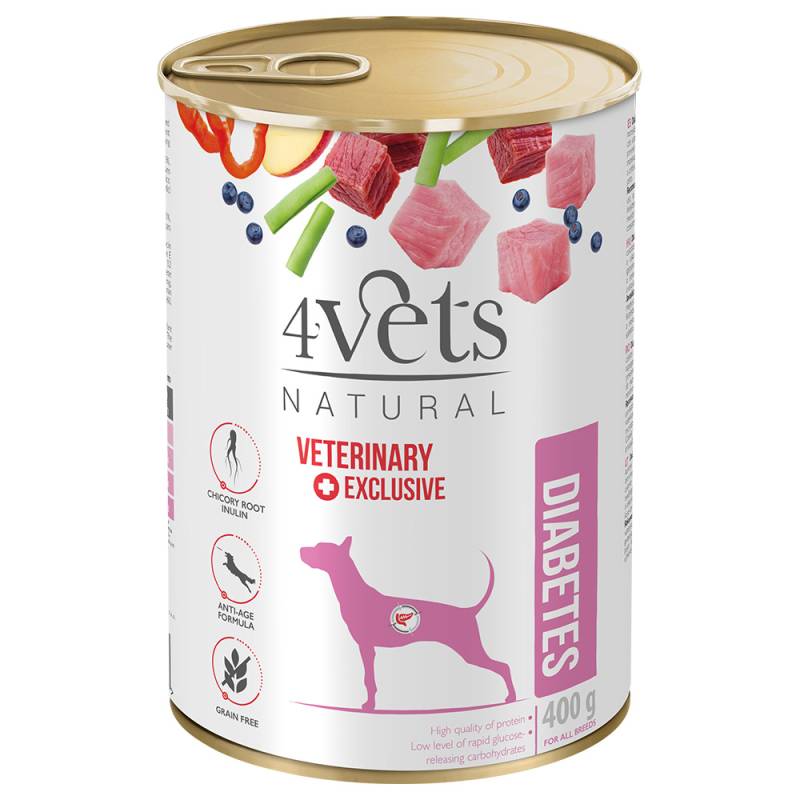 4Vets Natural Hund Diabetes 400 g - 12 x 400 g von 4vets