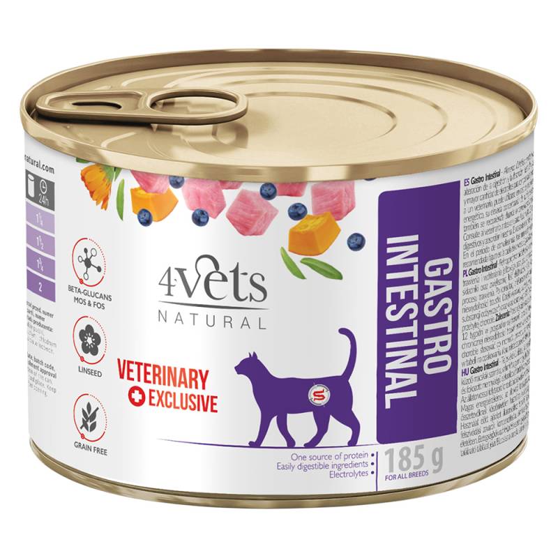 4Vets Natural Katze Gastro Intestinal - 6 x 185 g von 4vets