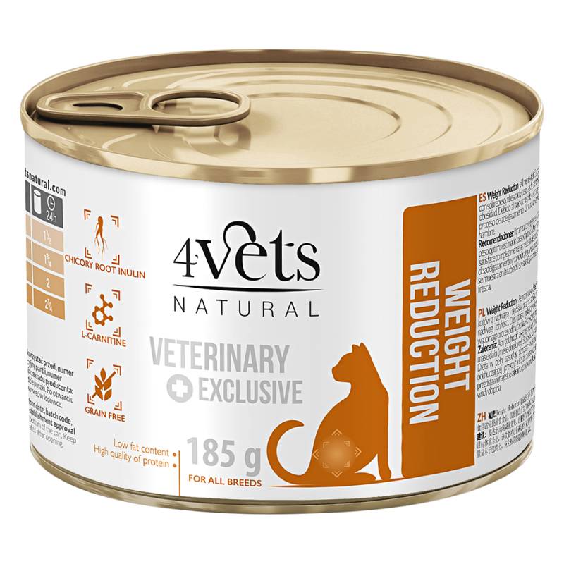 4Vets Natural Katze Weight Reduction - 6 x 185 g von 4vets